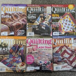 6 Fons and Porter's Love of Quilting Magazines